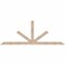 Ekena Millwork Saratoga Smooth Timber Gable Bracket, Douglas Fir, 84"W x 31"H x 3 1/2"D x 3 1/2"F, 9/12 Pitch GBW084X31X0404SAR00SDF - alternate 1
